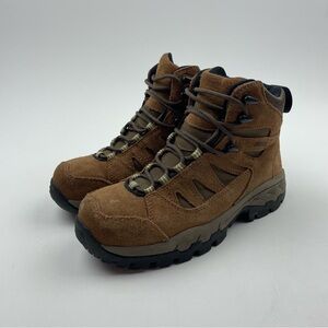 Red Wing Shoes 2369 Women's Safety Toe Work Boots Sz 6.5 M Brown Suede Lace up